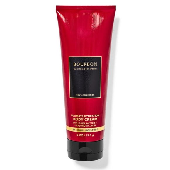 New BATH & BODY WORKS 2-Set Bourbon Body Cream + 3-in-1 Hair, Face & Body Wash - Picture 3 of 8